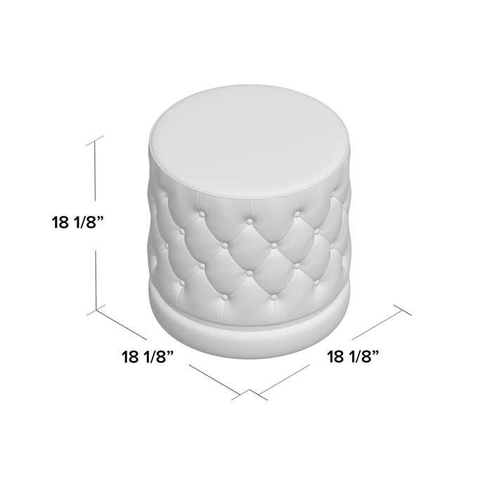 Mercer41 Solid + Manufactured Wood Accent Stool & Reviews Wayfair